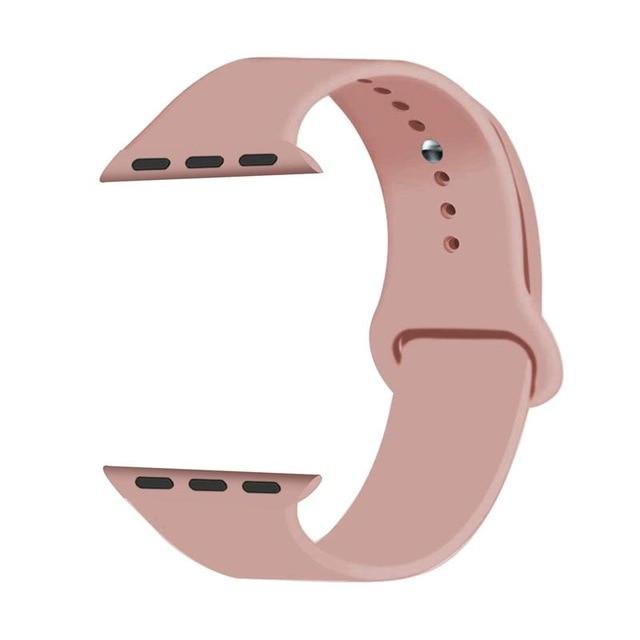 Joyozy Sport Silicone Band for Apple Watch 38mm 42mm 40mm 44mm Soft Strap Cartoon Woman Men Bracelet for iwatch Series 4 5 3 2 1