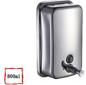 High Quality Wall Mounted Stainless Steel Bathroom&Kitchen Liquid Soap Dispenser 500ml,Free shipping.