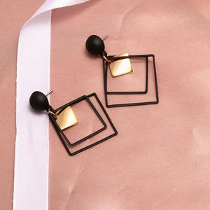 Fashion Round Dangle Drop Korean Earrings For Women