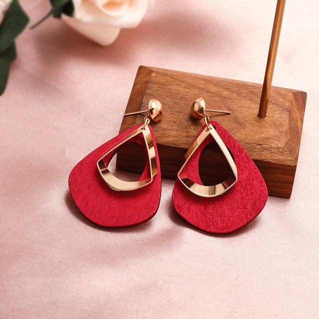 Fashion Round Dangle Drop Korean Earrings For Women