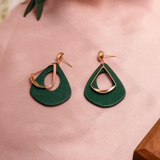 Fashion Round Dangle Drop Korean Earrings For Women