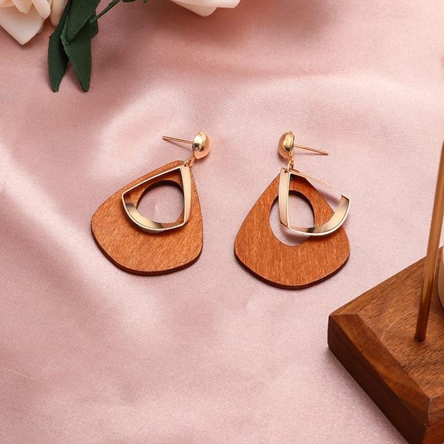 Fashion Round Dangle Drop Korean Earrings For Women