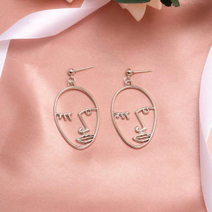 Fashion Round Dangle Drop Korean Earrings For Women