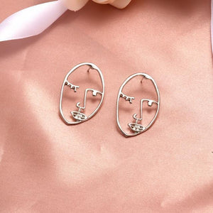 Fashion Round Dangle Drop Korean Earrings For Women