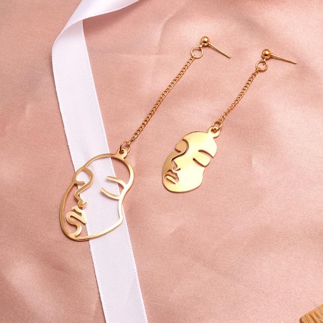 Fashion Round Dangle Drop Korean Earrings For Women