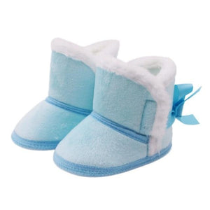 Cute Autumn Winter Infants Shoes Baby Girl Boy Polka Dot Knitting Boots