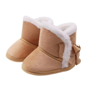 Cute Autumn Winter Infants Shoes Baby Girl Boy Polka Dot Knitting Boots