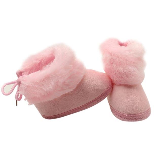 Cute Autumn Winter Infants Shoes Baby Girl Boy Polka Dot Knitting Boots