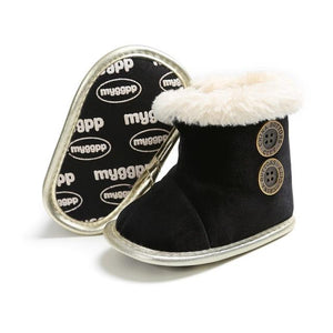 Cute Autumn Winter Infants Shoes Baby Girl Boy Polka Dot Knitting Boots