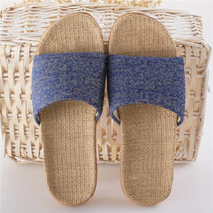 Women Flax Slippers New Summer Indoor Shoes Home Slipper / Flip Flops