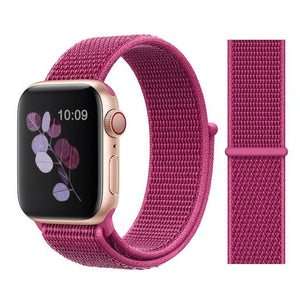 Nylon Sport Loop Soft for  iwatch Series 4/5/3/2/1 Breathable Replacement Watch Strap For Apple Watch Band 38mm/40mm/42 mm/44 mm