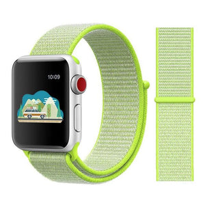 Nylon Sport Loop Soft for  iwatch Series 4/5/3/2/1 Breathable Replacement Watch Strap For Apple Watch Band 38mm/40mm/42 mm/44 mm