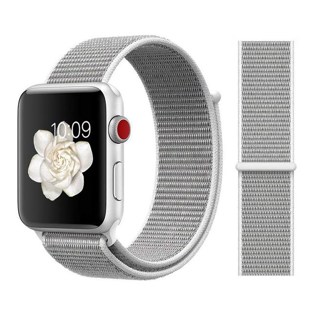 Nylon Sport Loop Soft for  iwatch Series 4/5/3/2/1 Breathable Replacement Watch Strap For Apple Watch Band 38mm/40mm/42 mm/44 mm