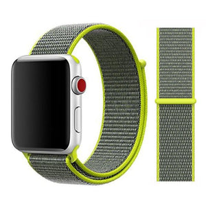 Nylon Sport Loop Soft for  iwatch Series 4/5/3/2/1 Breathable Replacement Watch Strap For Apple Watch Band 38mm/40mm/42 mm/44 mm