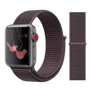 Nylon Sport Loop Soft for  iwatch Series 4/5/3/2/1 Breathable Replacement Watch Strap For Apple Watch Band 38mm/40mm/42 mm/44 mm