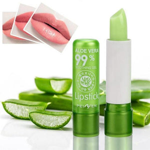 Natural Aloe Vera Lip Balm Temperature Color Changing Long Lasting Moisturizing Lipstick Makeup Lips Protection Makeup