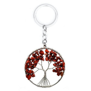 7 Chakra Quartz Natural Stone Tree of Life pendulum Pendant