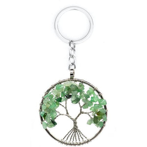 7 Chakra Quartz Natural Stone Tree of Life pendulum Pendant