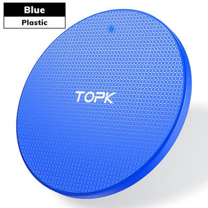 TOPK Wireless Charger for iPhone Xs Max X 8 Plus 10W Fast Charging Pad for Samsung Note 9 Note 8 S10 Plus