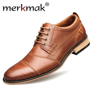 Oxfords Men Genuine Leather Dress Shoes