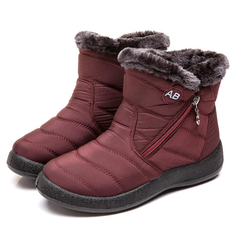 Women Boots 2019 New Waterproof Snow Boots For Winter Shoes