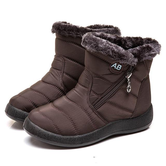 Women Boots 2019 New Waterproof Snow Boots For Winter Shoes