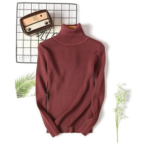 Winter autumn turtleneck Black Sweater Women Skinny Elastic Knitted Soft Pullover Sweater female 2019 korean fashion Pullovers