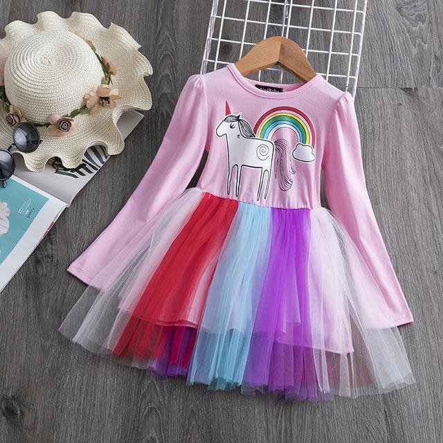 Children Formal Clothes Kids Fluffy Cake Smash Dress Girls Clothes