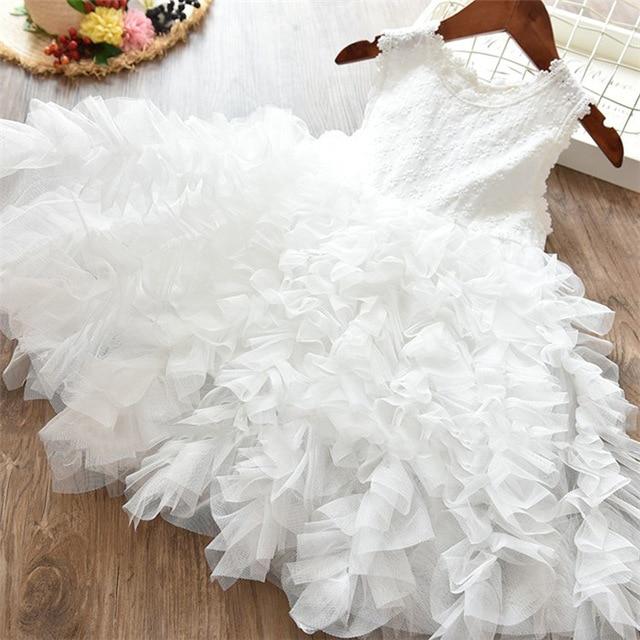 Children Formal Clothes Kids Fluffy Cake Smash Dress Girls Clothes