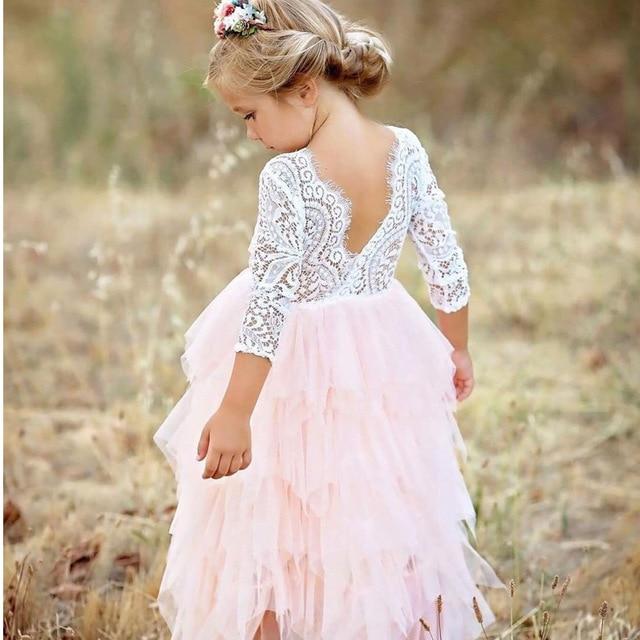 Children Formal Clothes Kids Fluffy Cake Smash Dress Girls Clothes