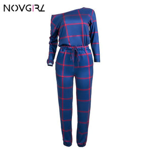 Novgirl Camouflage Leopard Plaid Cotton Jumpsuit For Women Pocket Drawstring Casual Loose Rompers Streetwear Women Jumpsuit