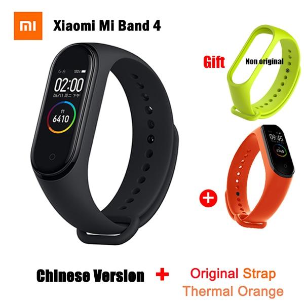 2019 Original Xiaomi Mi Band 4 Smart Wristband 3 Color AMOLED Screen Mi Band 4 Global version Heart Rate Fitness Music Bracelet