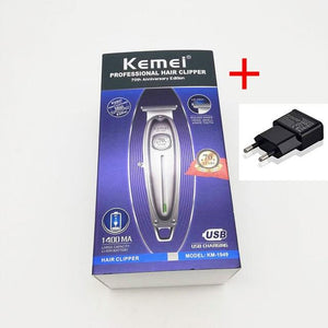 Kemei 1949 Professional Hair Clipper All Metal Men Electric Cordless Hair Trimmer
