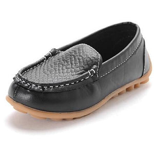 SKOEX Boys Girls Shoes Slip-on Loafers Oxford PU Leather Flats