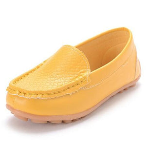 SKOEX Boys Girls Shoes Slip-on Loafers Oxford PU Leather Flats