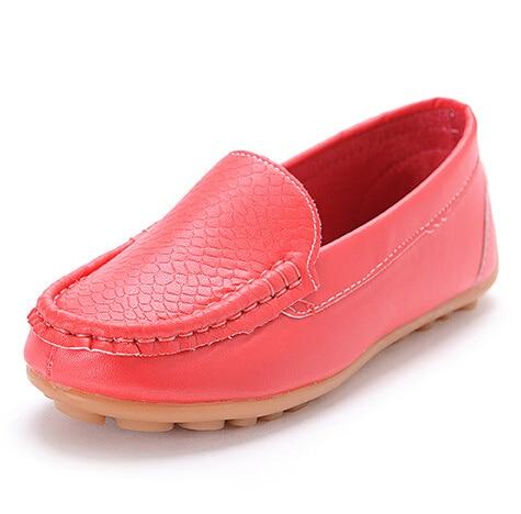 SKOEX Boys Girls Shoes Slip-on Loafers Oxford PU Leather Flats