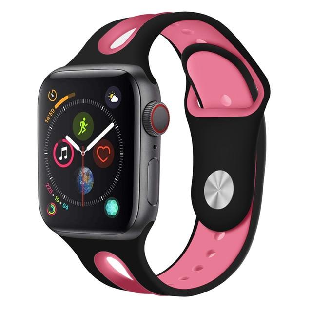 Watch Band For Apple Watch Band 42mm 38mm 44mm 40mm Strap Silicone Iwatch Bands For Apple Watch Series 5/4/3/2/1 81003