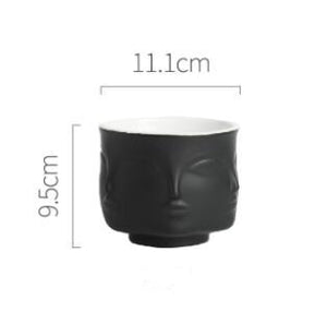 Man Face flower vase home decoration accessories modern ceramic vase for Flowers Pot planters