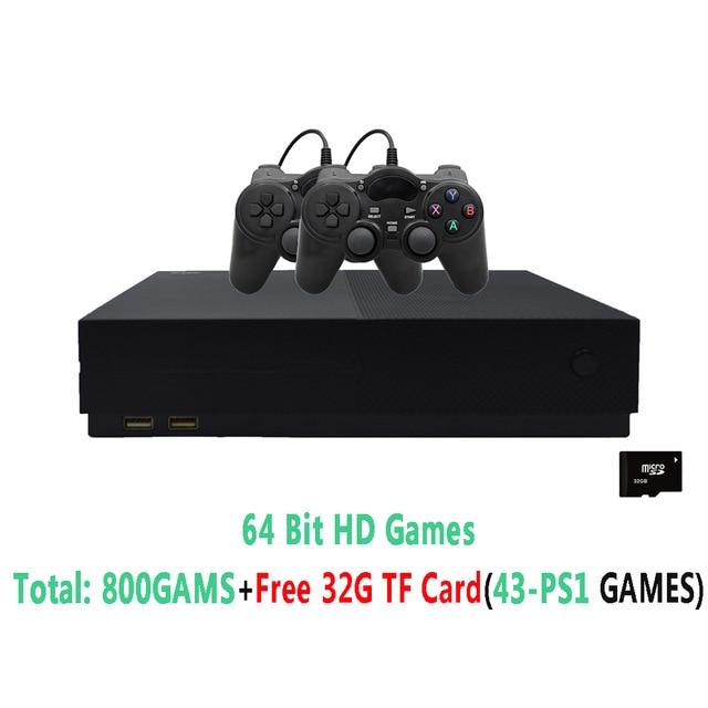 PS1 Video Game Console 64Bit 4K HD HDMI Output Retro 800 Classic Family Retro Games TV 32G XPRO joystick for gift xbox ones