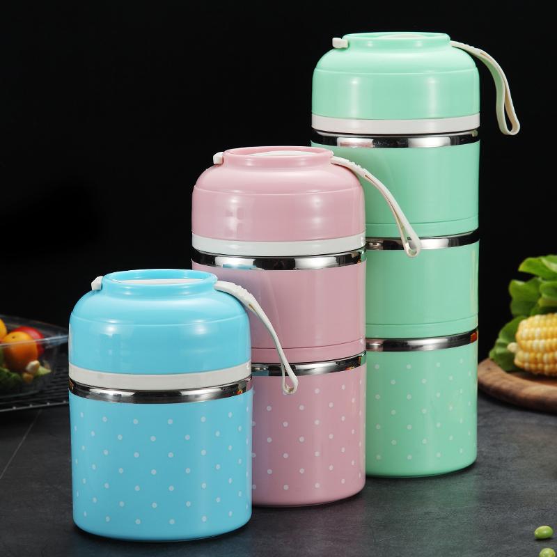 WORTHBUY AS Drop Shipping Japanese Portable Lunch Box For Kids School Stainless Steel Bento Box Leak-Proof Food Container