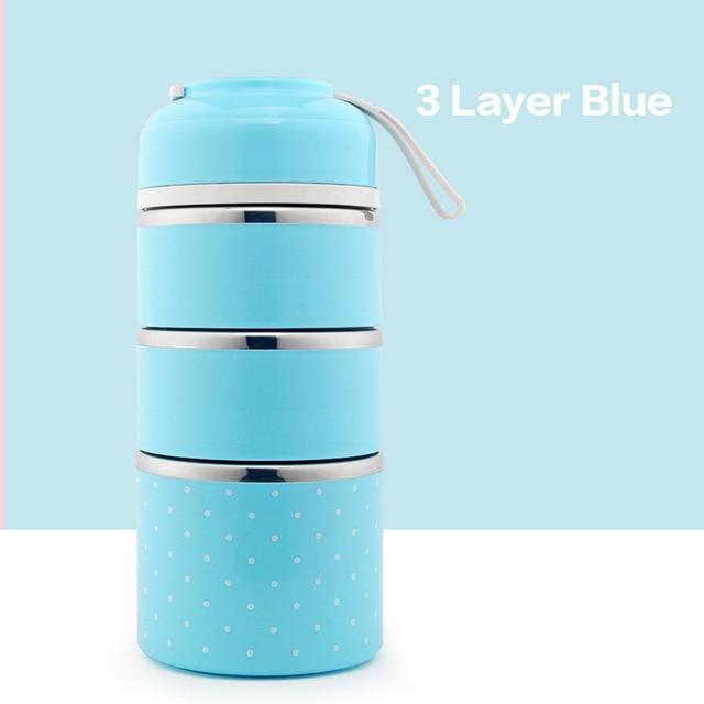 WORTHBUY AS Drop Shipping Japanese Portable Lunch Box For Kids School Stainless Steel Bento Box Leak-Proof Food Container