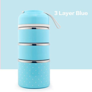 WORTHBUY AS Drop Shipping Japanese Portable Lunch Box For Kids School Stainless Steel Bento Box Leak-Proof Food Container