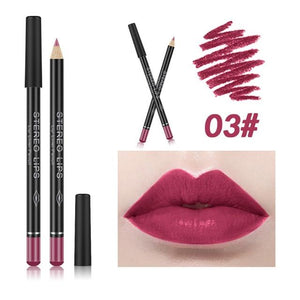 12Color Professional Lipstick Pencil Lip Liner Waterproof Makeup Lip Long Lasting Smooth Lip Liner Pencil Cosmetics Makeup Pen