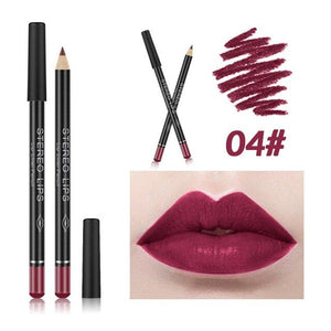 12Color Professional Lipstick Pencil Lip Liner Waterproof Makeup Lip Long Lasting Smooth Lip Liner Pencil Cosmetics Makeup Pen