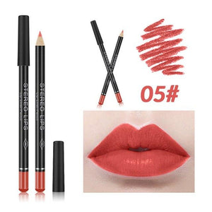 12Color Professional Lipstick Pencil Lip Liner Waterproof Makeup Lip Long Lasting Smooth Lip Liner Pencil Cosmetics Makeup Pen