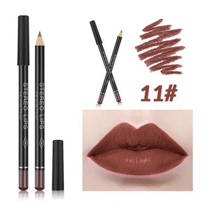 12Color Professional Lipstick Pencil Lip Liner Waterproof Makeup Lip Long Lasting Smooth Lip Liner Pencil Cosmetics Makeup Pen