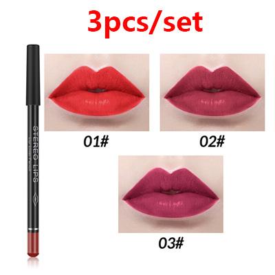 12Color Professional Lipstick Pencil Lip Liner Waterproof Makeup Lip Long Lasting Smooth Lip Liner Pencil Cosmetics Makeup Pen