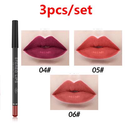 12Color Professional Lipstick Pencil Lip Liner Waterproof Makeup Lip Long Lasting Smooth Lip Liner Pencil Cosmetics Makeup Pen