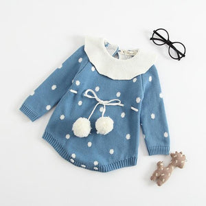 Sodawn Spring Autumn Fashion Baby Girls Clothes Long Sleeve Knit Sweater+Shorts Sets