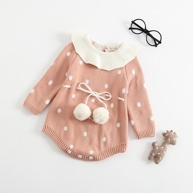 Sodawn Spring Autumn Fashion Baby Girls Clothes Long Sleeve Knit Sweater+Shorts Sets